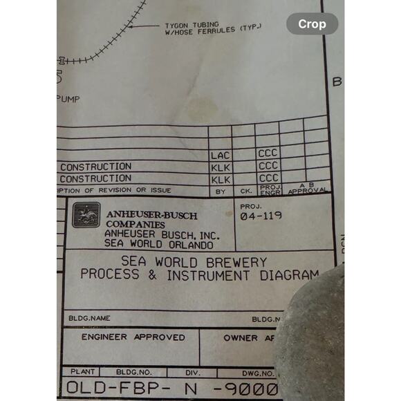 VTG Anheuser Busch Sea World Orlando Brewery Process Instrument Diagram Poster - Picture 8 of 8